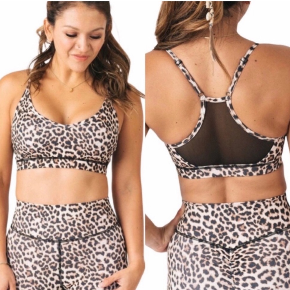 ZYIA NWT Leopard Brilliant Mesh Bra
